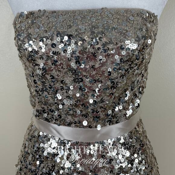 Rare Sequin Midi Dress ASO Taylor Swift 2007 CMT Awards Strapless Embellished - Picture 7 of 10